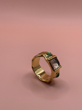 Load image into Gallery viewer, RL’s Retro Diamond-encrusted Unisex Ring
