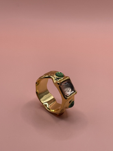 Load image into Gallery viewer, RL’s Retro Diamond-encrusted Unisex Ring
