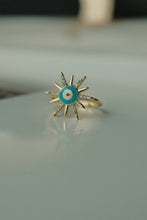 Load image into Gallery viewer, 925 Enamel Eye Star Ring
