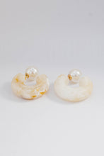 Load image into Gallery viewer, Acetic Two-way Pearl Acrylic Earrings
