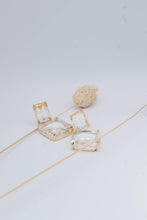 Load image into Gallery viewer, Square Clear Crystal Earrings
