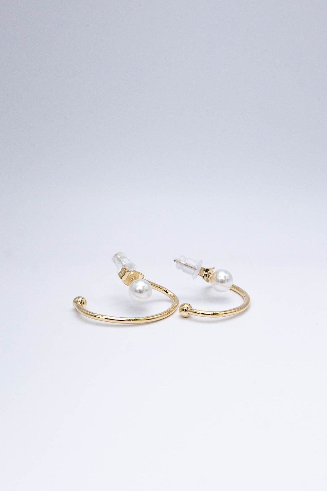 Minimalist Illusion Pearl Earrings