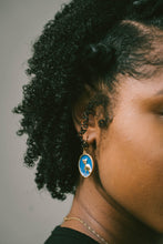 Load image into Gallery viewer, Kitty-Kat Blue Drop Earring
