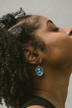 Load image into Gallery viewer, Kitty-Kat Blue Drop Earring
