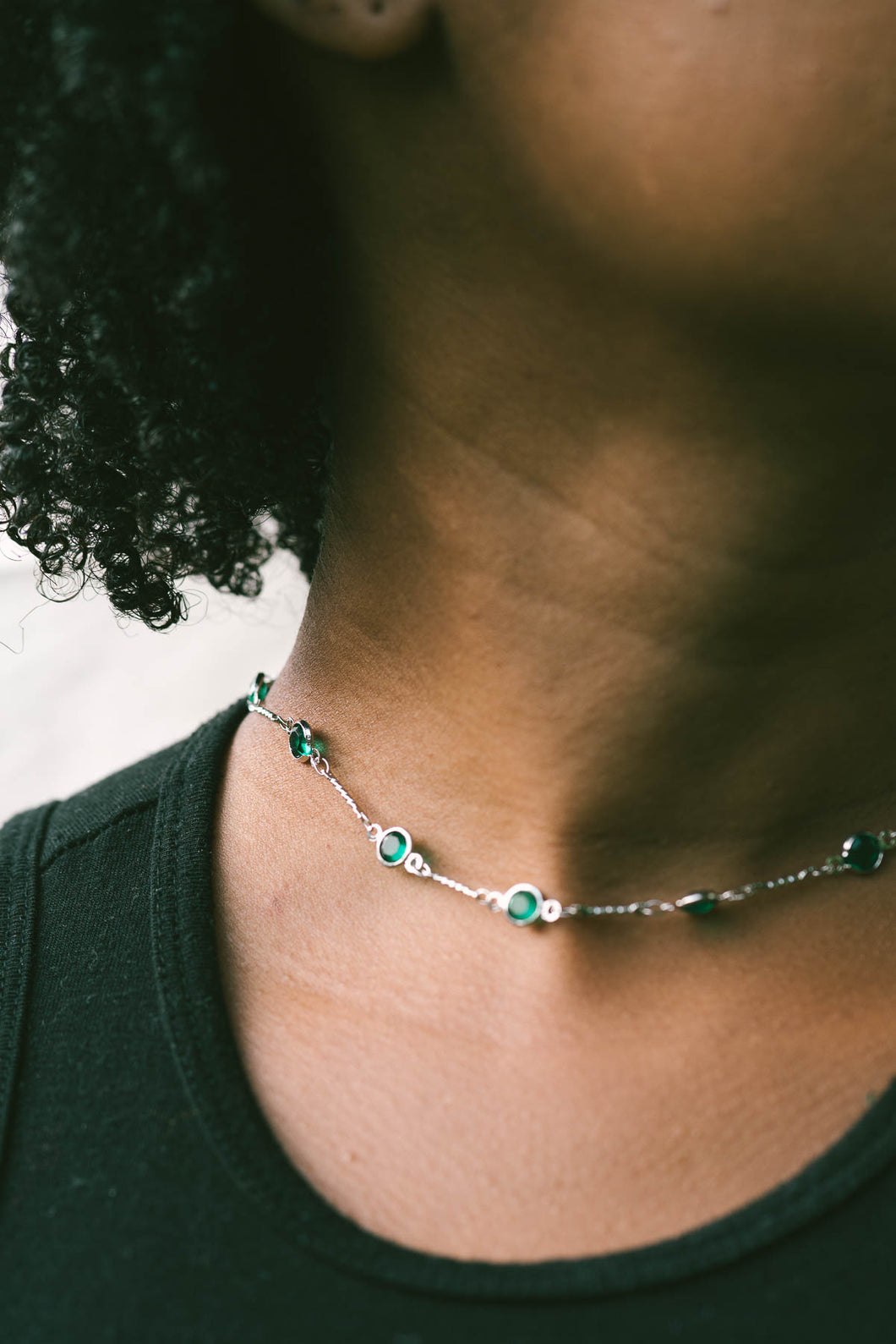 Vintage Stoned Choker Necklace