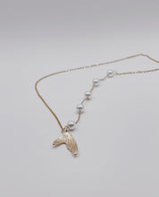 Load image into Gallery viewer, Beaded Chain Fin Necklace
