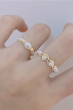 Load image into Gallery viewer, RL’s Handmade Freshwater Pearl Stacked Ring
